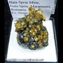 Mineral Specimen: Siderite on Sphalerite from Baia Sprie Mine, Baia Sprie, Maramures, Romania, Ex. Norm Woods
