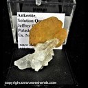 Mineral Specimen: Ankerite, Solution Quartz from Jeffrey Quarry, Pulaski Co., Arkansas, Ex. Norm Woods