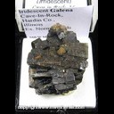 Mineral Specimen: Galena (slightly iridescent) from Cave-In-Rock, Hardin Co., Illinois, Ex. Norm Woods Mineral Specimen: Galena (slightly iridescent) from Cave-In-Rock, Hardin Co., Illinois, Ex. Norm Woods