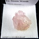 Mineral Specimen: Rose Quartz Crystals from Galileia, Minas Gerais, Brazil, Ex. Norm Woods