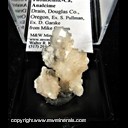Mineral Specimen: Thomsonite-Ca, Analcime from Drain, Douglas Co., Oregon, Ex. Steve Pullman, Ex. D. Garske from Mike Groben Mineral Specimen: Thomsonite-Ca, Analcime from Drain, Douglas Co., Oregon, Ex. Steve Pullman, Ex. D. Garske from Mike Groben