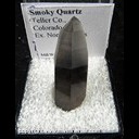 Mineral Specimen: Quartz, variety: Smoky from Teller Co., Colorado, Ex. Norm Woods Mineral Specimen: Quartz, variety: Smoky from Teller Co., Colorado, Ex. Norm Woods