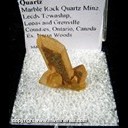 Mineral Specimen: Quartz from Marble Rock Quartz Mine, Leeds Township, Leeds and Grenville Counties, Ontario, Canada Ex. Norm Woods Mineral Specimen: Quartz from Marble Rock Quartz Mine, Leeds Township, Leeds and Grenville Counties, Ontario, Canada Ex. Norm Woods