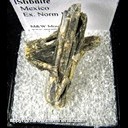 Mineral Specimen: Stibiconite Pseudomporph after Stibnite from Mexico, Ex. Norm Woods Mineral Specimen: Stibiconite Pseudomporph after Stibnite from Mexico, Ex. Norm Woods
