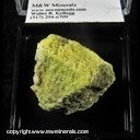 Mineral Specimen: Pyromorphite from Browns Vein, Mine Hill, Leadhills, South Lanarkshire, Scotland, Coll. by S. Pullman, 5/89 Mineral Specimen: Pyromorphite from Browns Vein, Mine Hill, Leadhills, South Lanarkshire, Scotland, Coll. by S. Pullman, 5/89