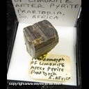 Mineral Specimen: Limonite Pseudomorph after Pyrite from Praetoria, South Africa, Ex. Norm Woods