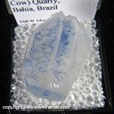 Mineral Specimen: Dumortierite Included in Quartz from Vaca Morta (Dead Cow) Quarry, Bahia, Brazil Mineral Specimen: Dumortierite Included in Quartz from Vaca Morta (Dead Cow) Quarry, Bahia, Brazil