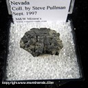 Mineral Specimen: Enargite with unidentified sulfate due to deterioration from Red Hill, Washoe Co., Nevada, Collected by Steve Pullman, Sept. 1997