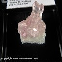 Mineral Specimen: Rose Quartz Crystals from Galileia, Minas Gerais, Brazil, Ex. Norm Woods