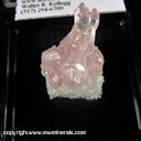 Mineral Specimen: Rose Quartz Crystals from Galileia, Minas Gerais, Brazil, Ex. Norm Woods Mineral Specimen: Rose Quartz Crystals from Galileia, Minas Gerais, Brazil, Ex. Norm Woods