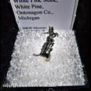 Mineral Specimen: Silver Crystals from White Pine Mine, White Pine, Ontonagon County, Michigan Mineral Specimen: Silver Crystals from White Pine Mine, White Pine, Ontonagon County, Michigan