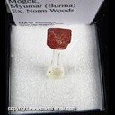 Mineral Specimen: Spinel from Mogok, Myamar (Burma), Ex. Norm Woods Mineral Specimen: Spinel from Mogok, Myamar (Burma), Ex. Norm Woods