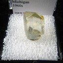 Mineral Specimen: Celestine from Maybee, Monroe Co., Michigan, 1960s Mineral Specimen: Celestine from Maybee, Monroe Co., Michigan, 1960s