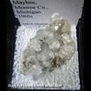 Mineral Specimen: Celestine from Maybee, Monroe Co., Michigan, 1960s Mineral Specimen: Celestine from Maybee, Monroe Co., Michigan, 1960s