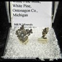 Mineral Specimen: Silver Crystals from White Pine Mine, White Pine, Ontonagon County, Michigan