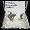 Mineral Specimen: Silver Crystals from White Pine Mine, White Pine, Ontonagon County, Michigan Mineral Specimen: Silver Crystals from White Pine Mine, White Pine, Ontonagon County, Michigan
