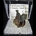 Mineral Specimen: Descloizite from Berg Aukas Mine, Grootfontein District, Namibia