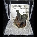 Mineral Specimen: Descloizite from Berg Aukas Mine, Grootfontein District, Namibia Mineral Specimen: Descloizite from Berg Aukas Mine, Grootfontein District, Namibia