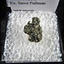 Mineral Specimen: Pyrite from Homestake Mine, Lead, Lawrence Co., South Dakota Ex. Steve Pullman