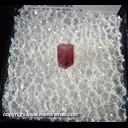 Mineral Specimen: Beryl variety: Red / Bixbite from Wah Wah Mts., Juab Co., Utah, Collected by J. Seibel Mineral Specimen: Beryl variety: Red / Bixbite from Wah Wah Mts., Juab Co., Utah, Collected by J. Seibel