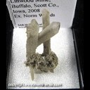 Mineral Specimen: Barite from Linwood Mine, Buffalo, Scott Co., Iowa, Ex. Norm Woods, 2008