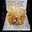 Mineral Specimen: Calcite On Dolomite from Black Rock, Lawrence County Zinc Mining District, Lawrence Co., Arkansas, Ex. Norm Woods Mineral Specimen: Calcite On Dolomite from Black Rock, Lawrence County Zinc Mining District, Lawrence Co., Arkansas, Ex. Norm Woods