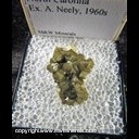 Mineral Specimen: Siderite, Green from Wake Co., North Carolina, Ex. A. Neely, 1960s Mineral Specimen: Siderite, Green from Wake Co., North Carolina, Ex. A. Neely, 1960s