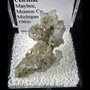 Mineral Specimen: Celestine from Maybee, Monroe Co., Michigan, 1960s Mineral Specimen: Celestine from Maybee, Monroe Co., Michigan, 1960s