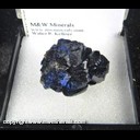 Mineral Specimen: Azurite from Zacatecas, Mexico, Ex. Norm Woods Mineral Specimen: Azurite from Zacatecas, Mexico, Ex. Norm Woods