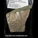 Mineral Specimen: Nickeline, minor Annabergite from Copper Pass Deposit, Great Slave Lake, Northwest Territories, Canada Mineral Specimen: Nickeline, minor Annabergite from Copper Pass Deposit, Great Slave Lake, Northwest Territories, Canada