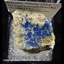 Mineral Specimen: Kinoite on Hydroxyapopyllite with Ruizite (TL) and Gilaite (TL) (on bottom of specimen) from Christmas Mine, Gila Co., Arizona