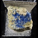 Mineral Specimen: Kinoite on Hydroxyapopyllite with Ruizite (TL) and Gilaite (TL) (on bottom of specimen) from Christmas Mine, Gila Co., Arizona Mineral Specimen: Kinoite on Hydroxyapopyllite with Ruizite (TL) and Gilaite (TL) (on bottom of specimen) from Christmas Mine, Gila Co., Arizona