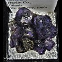 Mineral Specimen: Fluorite, Sphalerite from Rosiclare, Hardin Co., Illinois, Ex. Norm Woods Mineral Specimen: Fluorite, Sphalerite from Rosiclare, Hardin Co., Illinois, Ex. Norm Woods