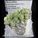Mineral Specimen: Wavellite from Montgomery Co., Arkansas, Ex. Chris Wright Mineral Specimen: Wavellite from Montgomery Co., Arkansas, Ex. Chris Wright
