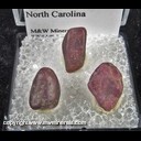 Mineral Specimen: Corundum variety: Ruby - waterworn from Cowee Valley, Macon Co., North Carolina