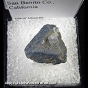 Mineral Specimen: Benitoite from Gem Mine, San Benito County, California
