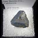 Mineral Specimen: Benitoite from Gem Mine, San Benito County, California Mineral Specimen: Benitoite from Gem Mine, San Benito County, California