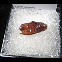 Mineral Specimen: Spessartine Garnet - Double Terminated from Navegadora Mine, Conselheiro Pena, Minas Gerais, Brazil Mineral Specimen: Spessartine Garnet - Double Terminated from Navegadora Mine, Conselheiro Pena, Minas Gerais, Brazil
