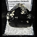 Mineral Specimen: Tourmaline (Schorl), Albite from Erongo Mountain, Namibia Mineral Specimen: Tourmaline (Schorl), Albite from Erongo Mountain, Namibia