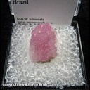Mineral Specimen: Rose Quartz Crystals from Taquaral district, Itinga, Minas Gerais, Brazil