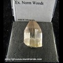 Mineral Specimen: Topaz from Mexico, Ex. Norm Woods
