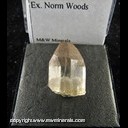Mineral Specimen: Topaz from Mexico, Ex. Norm Woods Mineral Specimen: Topaz from Mexico, Ex. Norm Woods