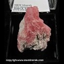 Mineral Specimen: Rhodochrosite (cleaved) from Wuton Mine, Liubao, Guangxi Zhuang AR, China