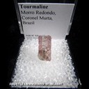 Mineral Specimen: Tourmaline from Morro Redondo, Coronel Murta, Jequitinhona Valley, Minas Gerais, Brazil Mineral Specimen: Tourmaline from Morro Redondo, Coronel Murta, Jequitinhona Valley, Minas Gerais, Brazil