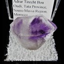 Mineral Specimen: Amethyst, Double Terminated Phantom from Adrar Tirecht Bou Oudi, Tata Province, Souss-Massa Region, Morocco