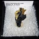 Mineral Specimen: Rutile epitaxial Growth on Hematite from Novo Horizonte, Bahia, Brazil