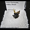 Mineral Specimen: Rutile epitaxial Growth on Hematite from Novo Horizonte, Bahia, Brazil