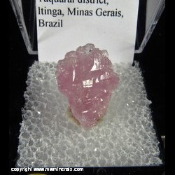 Mineral Specimen: Rose Quartz Crystals from Taquaral district, Itinga, Minas Gerais, Brazil Mineral Specimen: Rose Quartz Crystals from Taquaral district, Itinga, Minas Gerais, Brazil