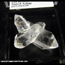 Mineral Specimen: Quartz, Double Terminated from Guizhou Province, China, Ex. Norm Woods Mineral Specimen: Quartz, Double Terminated from Guizhou Province, China, Ex. Norm Woods