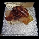 Mineral Specimen: Spessartine Garnet, Quartz from Navegadora Mine, Conselheiro Pena, Minas Gerais, Brazil, Ex. Luiz Menezes Mineral Specimen: Spessartine Garnet, Quartz from Navegadora Mine, Conselheiro Pena, Minas Gerais, Brazil, Ex. Luiz Menezes